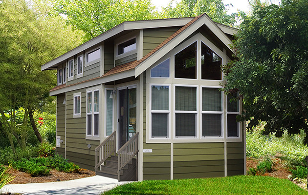 Recreational Resort Cottages And Cabins Models On Display